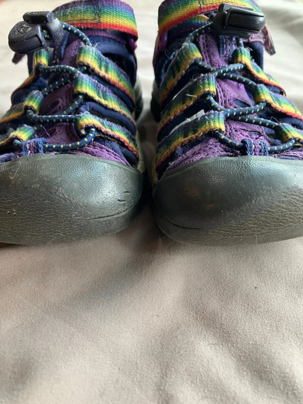 KEEN Newport H2 Toddler Size 10 Purple Rainbow Sport Sandals Hiking Water Shoes